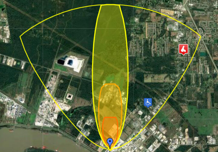 Dispersion Model Plume